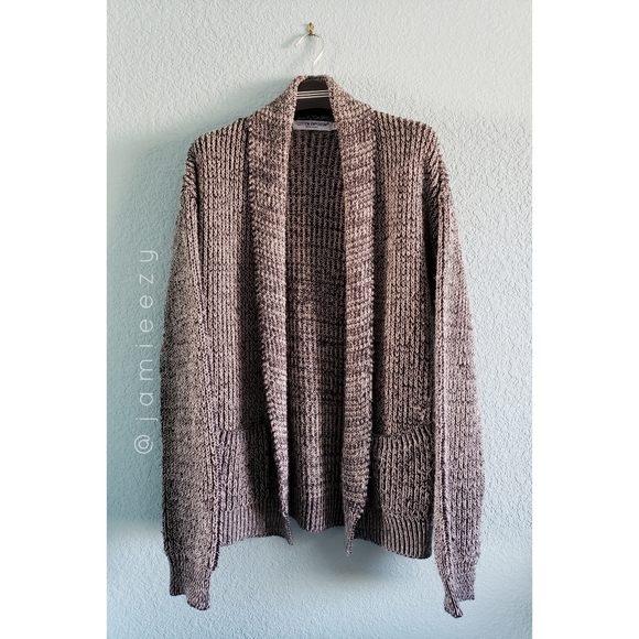 Cotton Emporium Sweaters - Cotton Emporium | Oversized Knit Open Cardigan